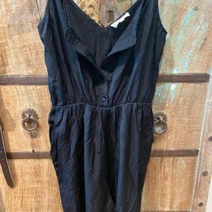 Swiss Dot Black Jumpsuit